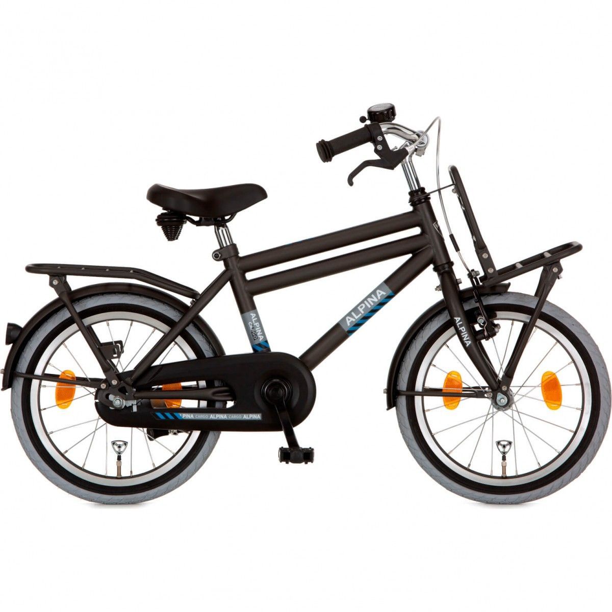 Port Leraar op school Grijp Alpina Cargo Space Black Matt (18 inch Jongens fiets) goedkoop in de  webshop van Knop Tweewielers bestellen